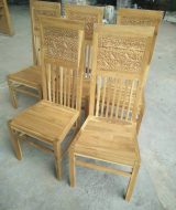 Kursi makan minimalis balero ukir bunga