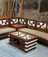 Kursi tamu sudut minimalis mawar