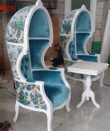 Kursi Kerodong Meja Duco Putih, Kursi Porter, Kursi Kobra, Kursi Kurung, Kursi Sofa Kerodong, Kursi Kerodong Murah, Kursi Dekorasi, Kursi Jepara, Mebel Jepara, Kursi Tamu