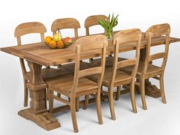 Teak Dining 6 Chairs Indonesia Furniture